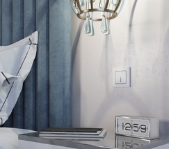 Рамка на 1 пост Favorit (белый матовый,стекло) (W0011105)