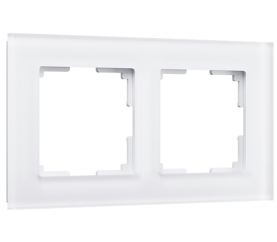 Рамка на 2 поста Favorit (белый матовый,стекло) (W0021105)