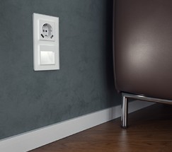 Рамка на 2 поста Favorit (белый матовый,стекло) (W0021105)