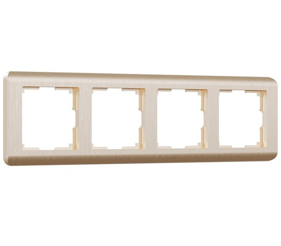 Рамка на 4 поста Stream (шампань) (W0042111)