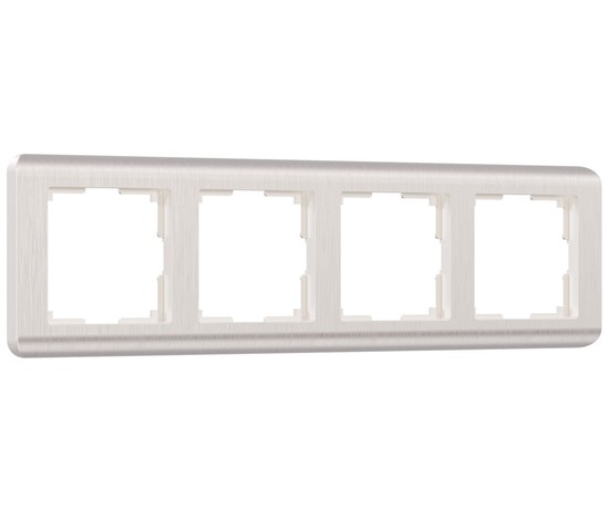 Рамка на 4 поста Stream (перламутровый) (W0042113)