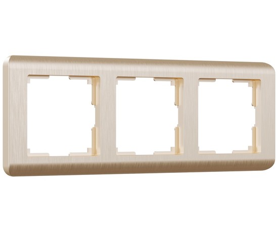 Рамка на 3 поста Stream (шампань) (W0032111)