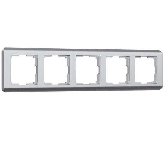 Рамка на 5 постов Stream (серебряный) (W0052106)
