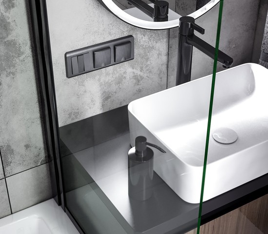 Рамка на 3 поста Stream (графит) (W0032104)