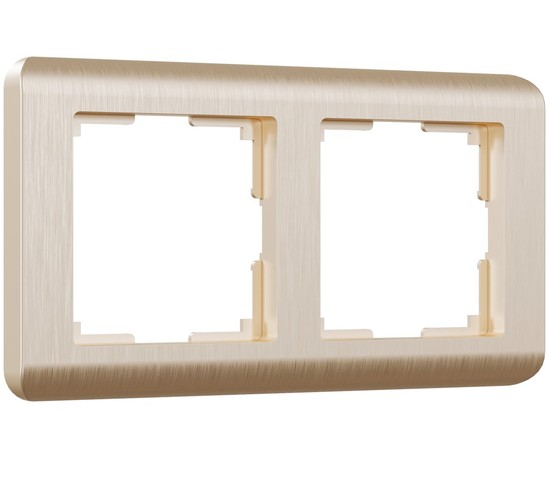 Рамка на 2 поста Stream (шампань) (W0022111)