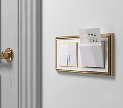 Рамка на 2 поста Palacio (золото/белый) (W0021329)