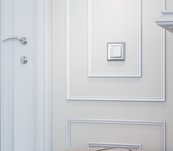 Рамка на 1 пост Palacio (хром/белый) (W0011331)