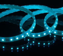 Лента светодиодная 220V 11W 60Led 5050 IP65 мульти, 50 м (LS002 220V RGB)