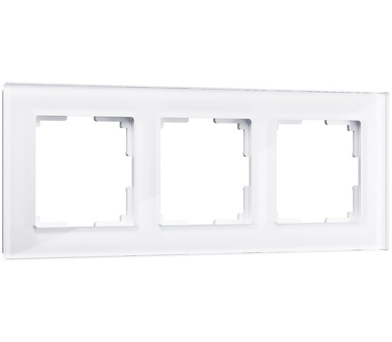 Рамка на 3 поста Favorit (белый,стекло) (W0031101)