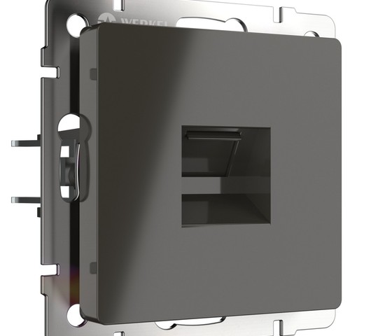 Розетка Ethernet RJ-45 (серо-коричневый) (WL07-RJ-45)