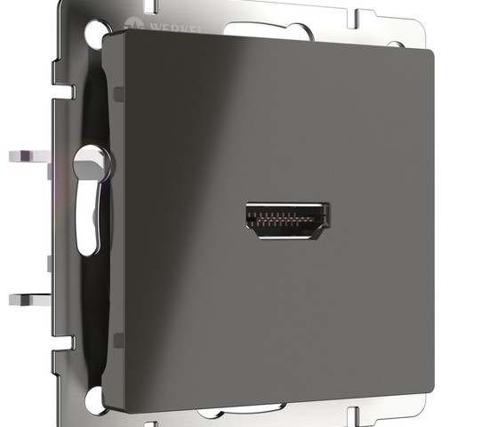 Розетка HDMI (серо-коричневый) (WL07-60-11)