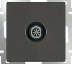 ТВ-розетка оконечная  (серо-коричневый) (WL07-TV)