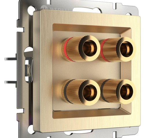 Акустическая розетка (шампань рифленый) (W1185010)
