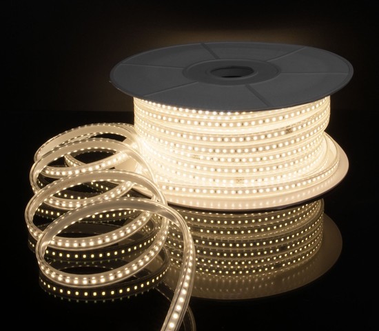 Лента светодиодная 220V 8W 60Led 2835 IP65 4200 дневной белый, 50 м (LS014 220V)