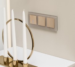 Клавиша для выключателя перекрестного (шампань рифленый) (W1119010)