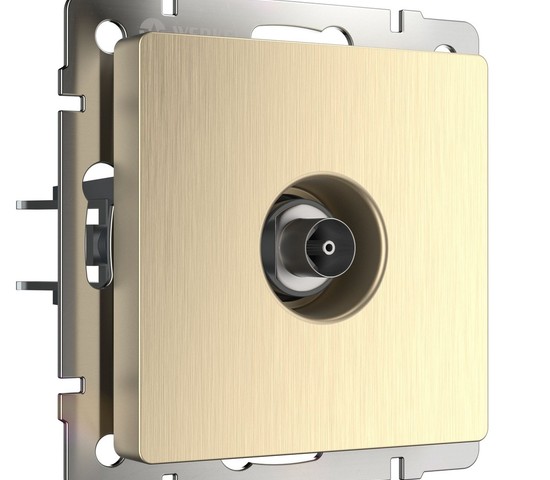 ТВ-розетка оконечная (шампань рифленый) (W1183010)