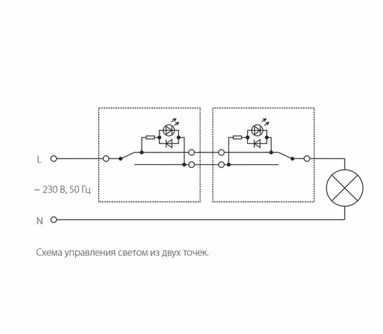 Выключатель одноклавишный проходной с подсветкой (шампань рифленый) (W1112110)