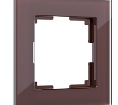 Рамка на 1 пост Favorit (мокко,стекло) (W0011118)