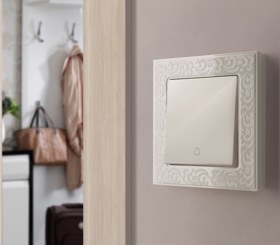 Кнопка звонка (слоновая кость) (WL03-04-01)