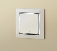 Кнопка звонка (слоновая кость) (WL03-04-01)