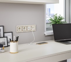 Розетка двойная Ethernet RJ-45 (слоновая кость) (W1181103)