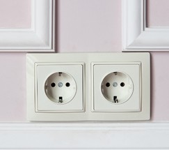 Розетка с заземлением, безвинтовой зажим (слоновая кость) (W1171303)