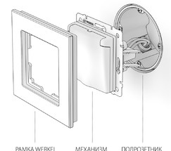 Розетка влагозащ. с зазем. с защит. крышкой и шторками (слоновая кость) (W1171203)