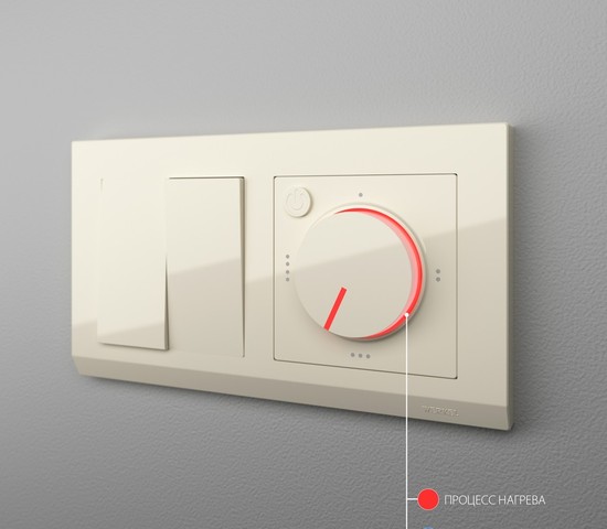 Терморегулятор электромеханический для теплого пола (слоновая кость) (W1151103)