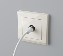 ТВ-розетка оконечная (слоновая кость) (W1183003)