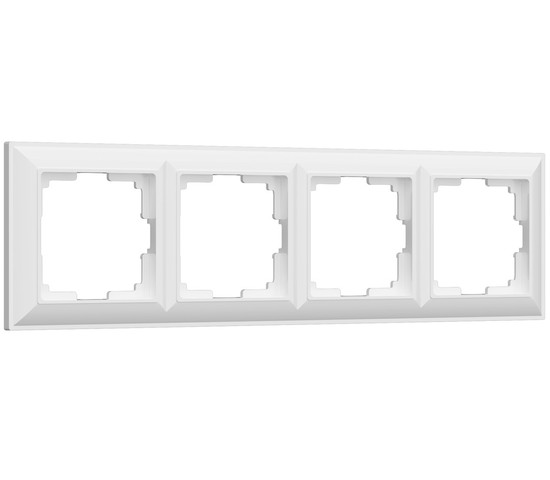 Рамка на 4 поста Fiore (белый) (W0042201)