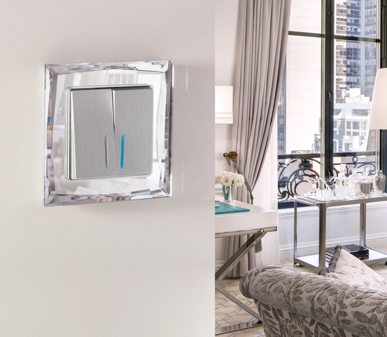 Рамка на 1 пост Diamant (зеркальный) (W0011220)