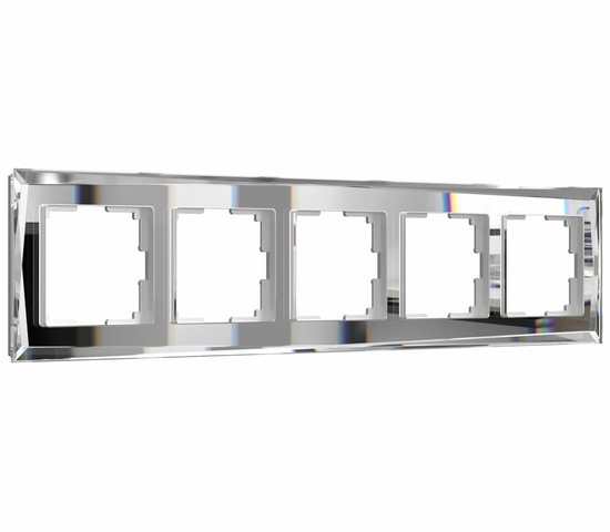 Рамка на 5 постов Diamant (зеркальный) (W0051220)