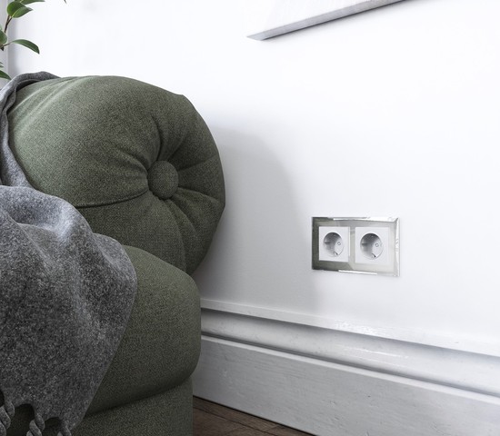 Рамка на 2 поста Diamant (зеркальный) (W0021220)