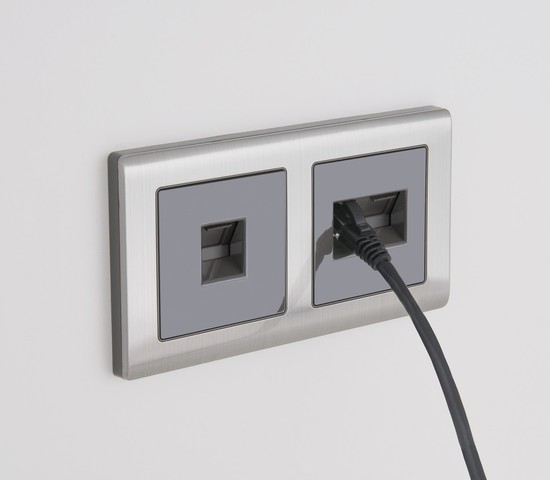 Рамка на 2 поста Metallic (глянцевый никель) (W0021602)