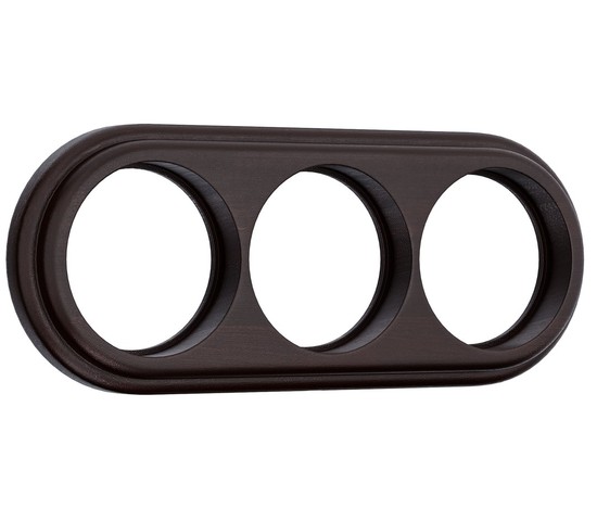 Рамка на 3 поста (венге) (W0035226)