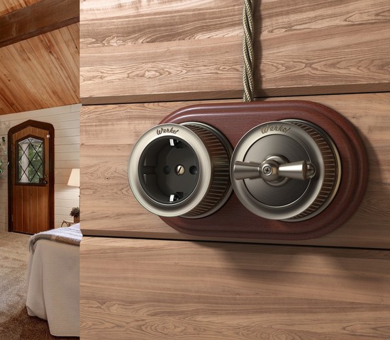 Рамка на 2 поста (итальянский орех) (W0025225)