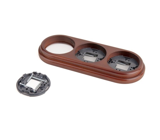 Рамка на 3 поста (итальянский орех) (W0035225)