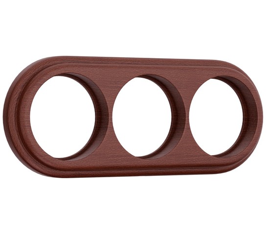 Рамка на 3 поста (итальянский орех) (W0035225)