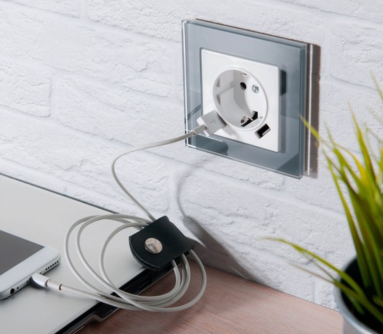 Рамка на 1 пост Favorit (серый,стекло) (W0011115)