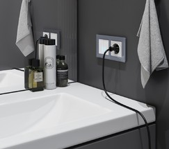 Рамка на 2 поста Favorit (серый,стекло) (W0021115)