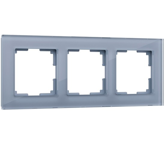 Рамка на 3 поста Favorit (серый,стекло) (W0031115)