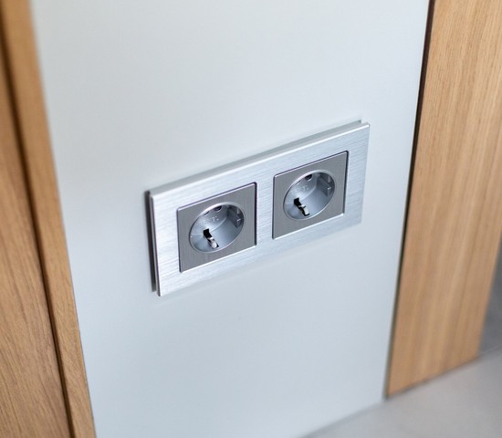 Рамка на 2 поста Aluminium (алюминий) (W0021706)