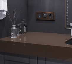 Рамка на 3 поста Aluminium (коричневый алюминий) (W0031714)