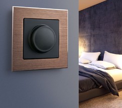 Рамка на 1 пост Aluminium (коричневый алюминий) (W0011714)