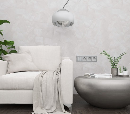 Рамка на 4 поста Aluminium (алюминий) (W0041706)