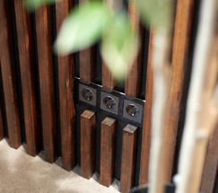 Рамка на 3 поста Aluminium (черный алюминий) (W0031708)