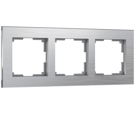 Рамка на 3 поста Aluminium (алюминий) (W0031706)