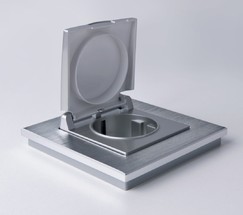 Рамка на 1 пост Aluminium (алюминий) (W0011706)