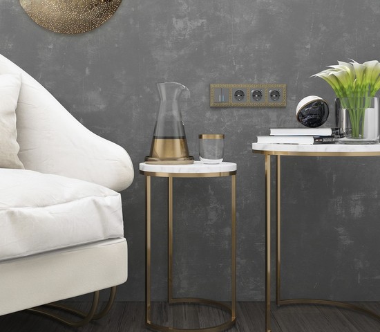 Рамка на 4 поста Antik (бронза) (W0041512)