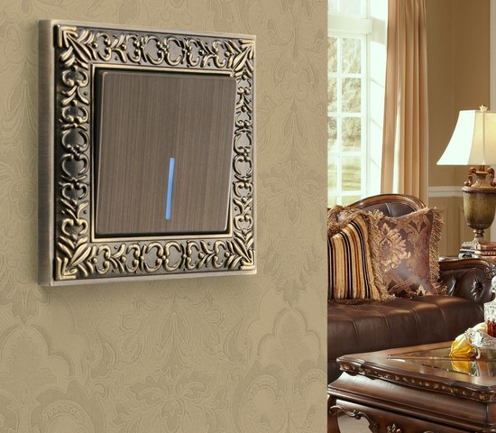 Рамка на 1 пост Antik (бронза) (W0011512)